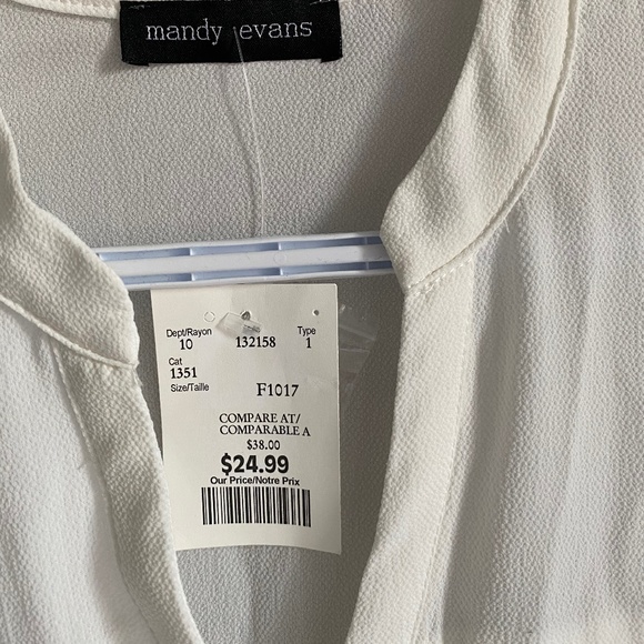 White elegant top - Picture 2 of 3